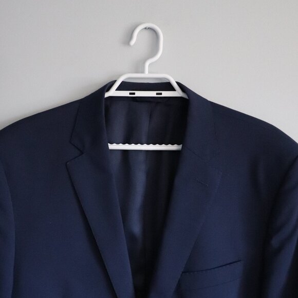 Ralph Lauren Men's Blue 44L Single-Breasted Wool V-Neck Formal Lined Blazer - Picture 4 of 15